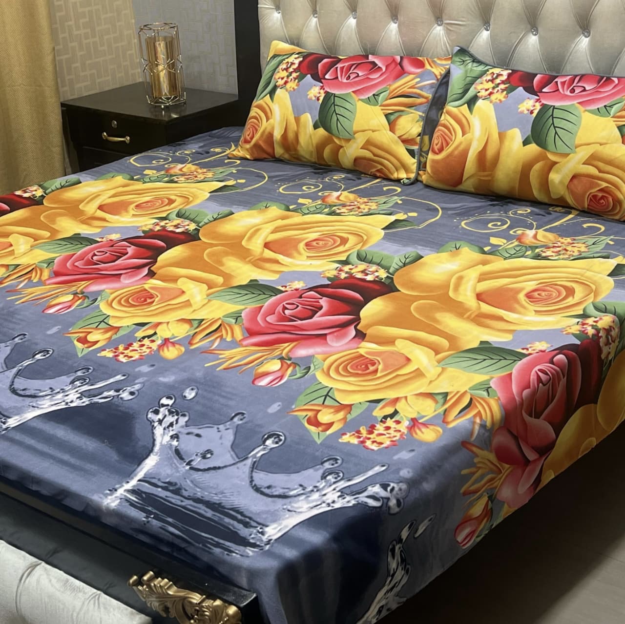 Crystal Cotton Bedsheet Design 082
