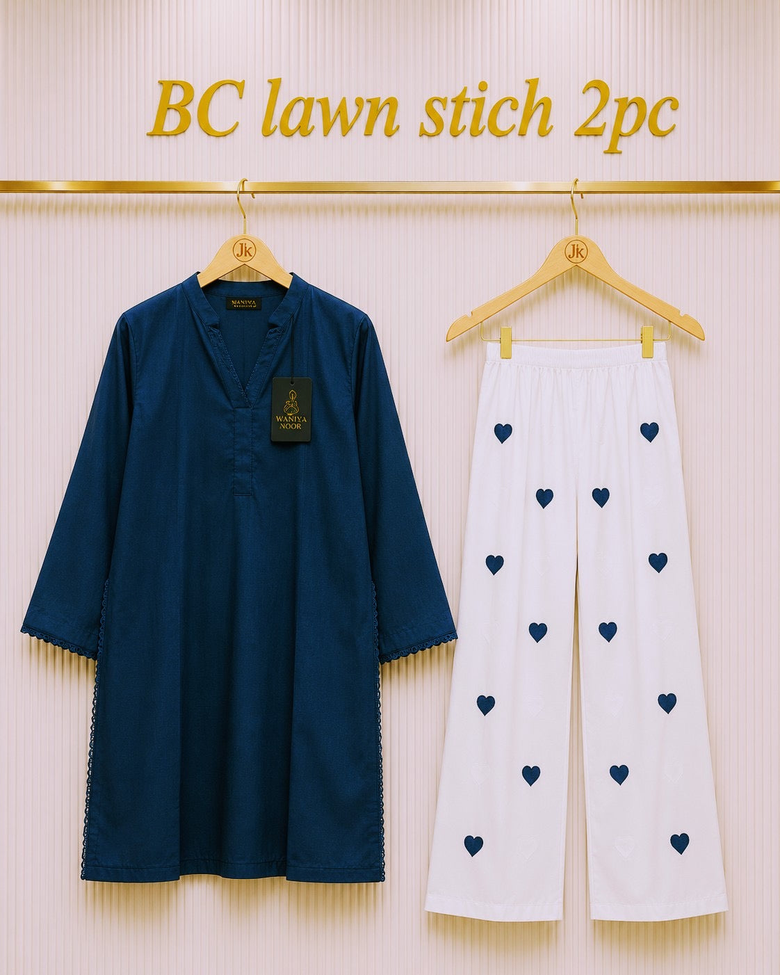 Waniya Noor lawn stitch 2PC
