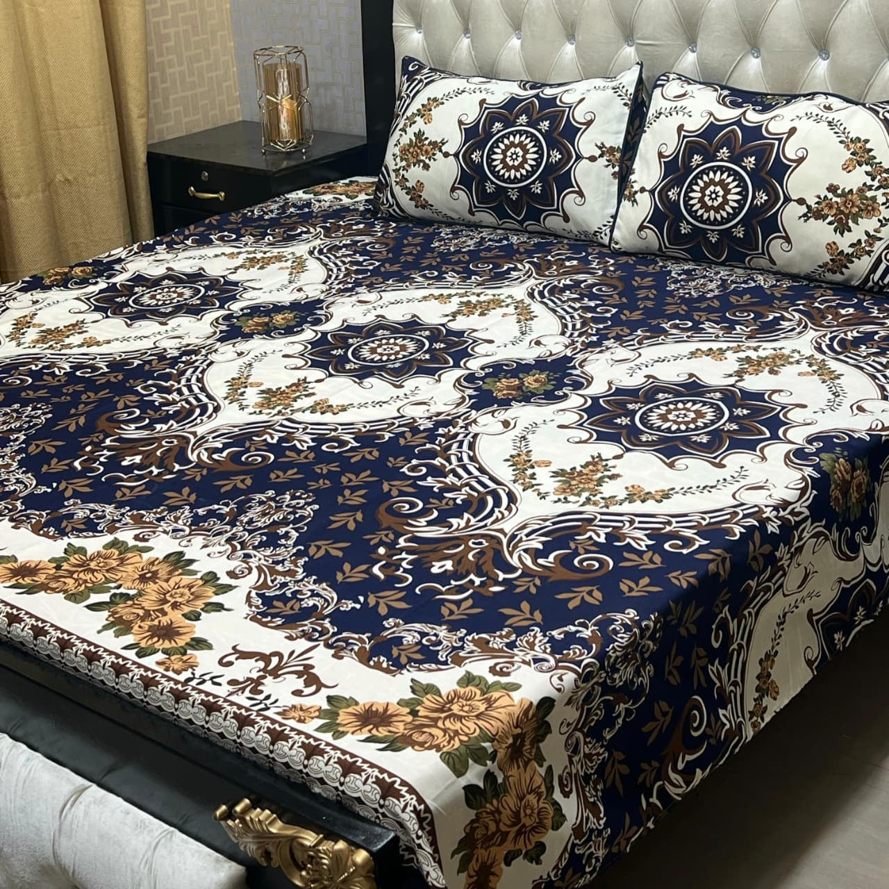 Crystal Cotton Bedsheet Design 092