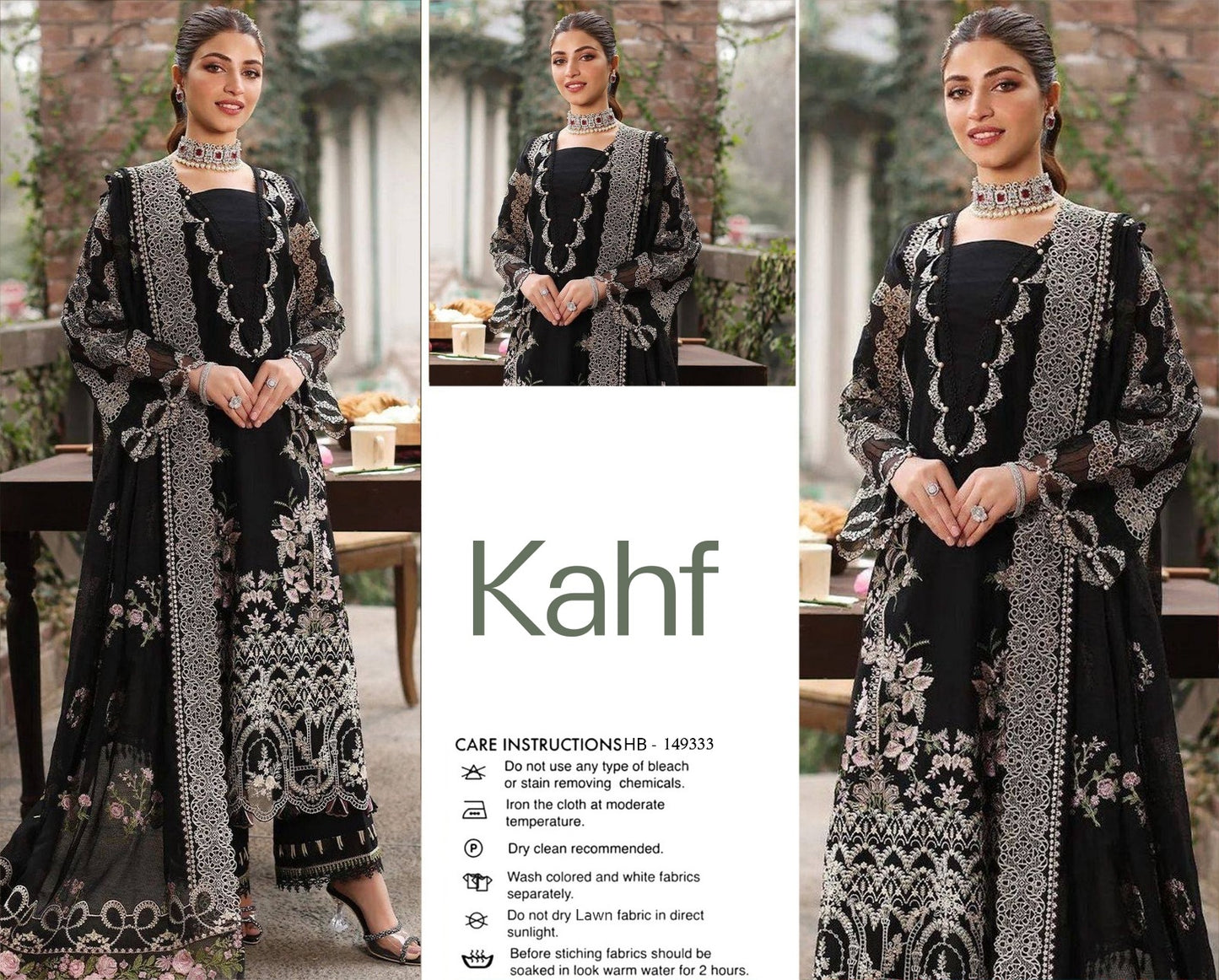 KAHF SUMMER EMBROIDED LAWN 3PC COLLECTION 2026