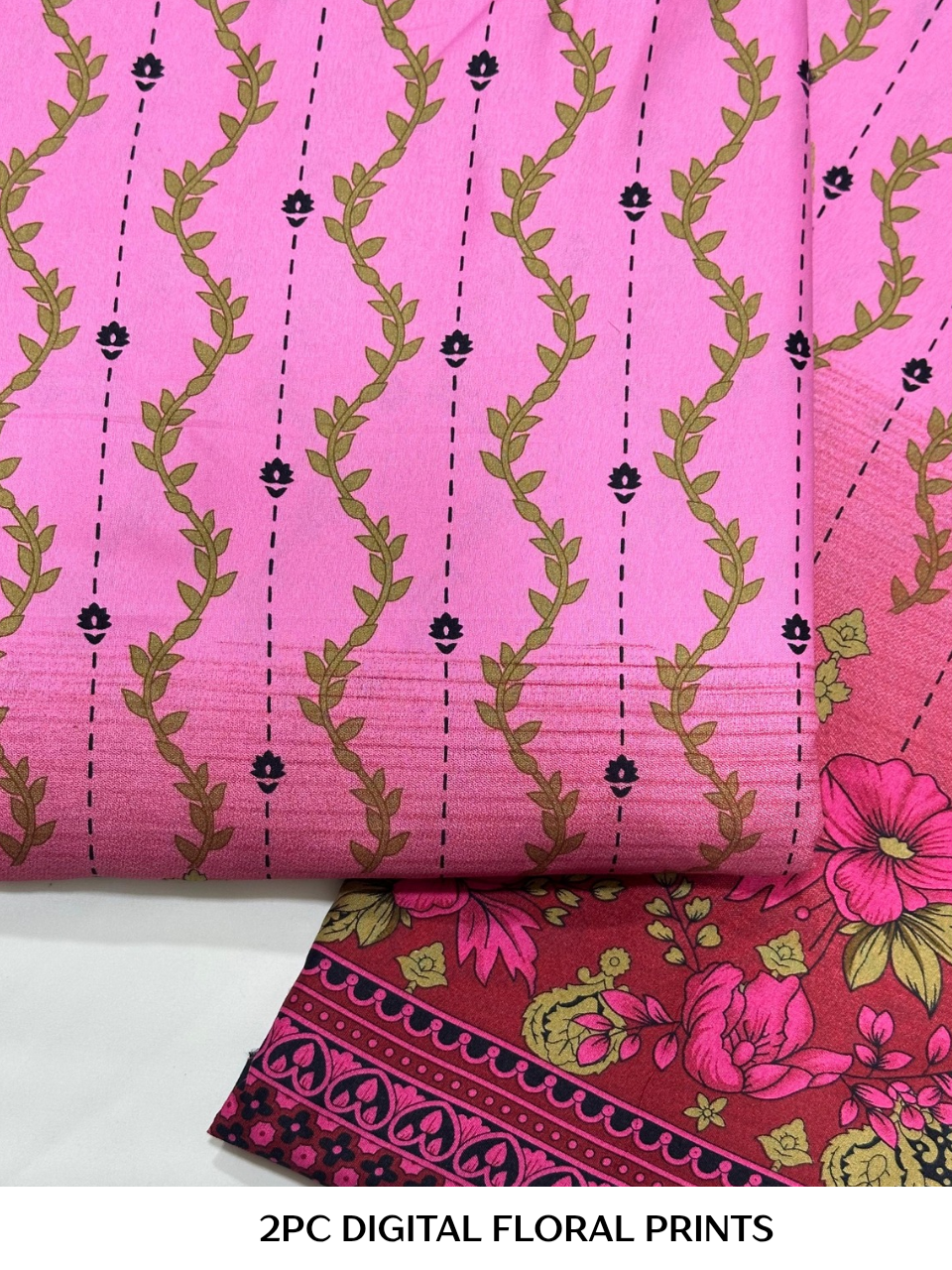 2PC Digital Floral Print