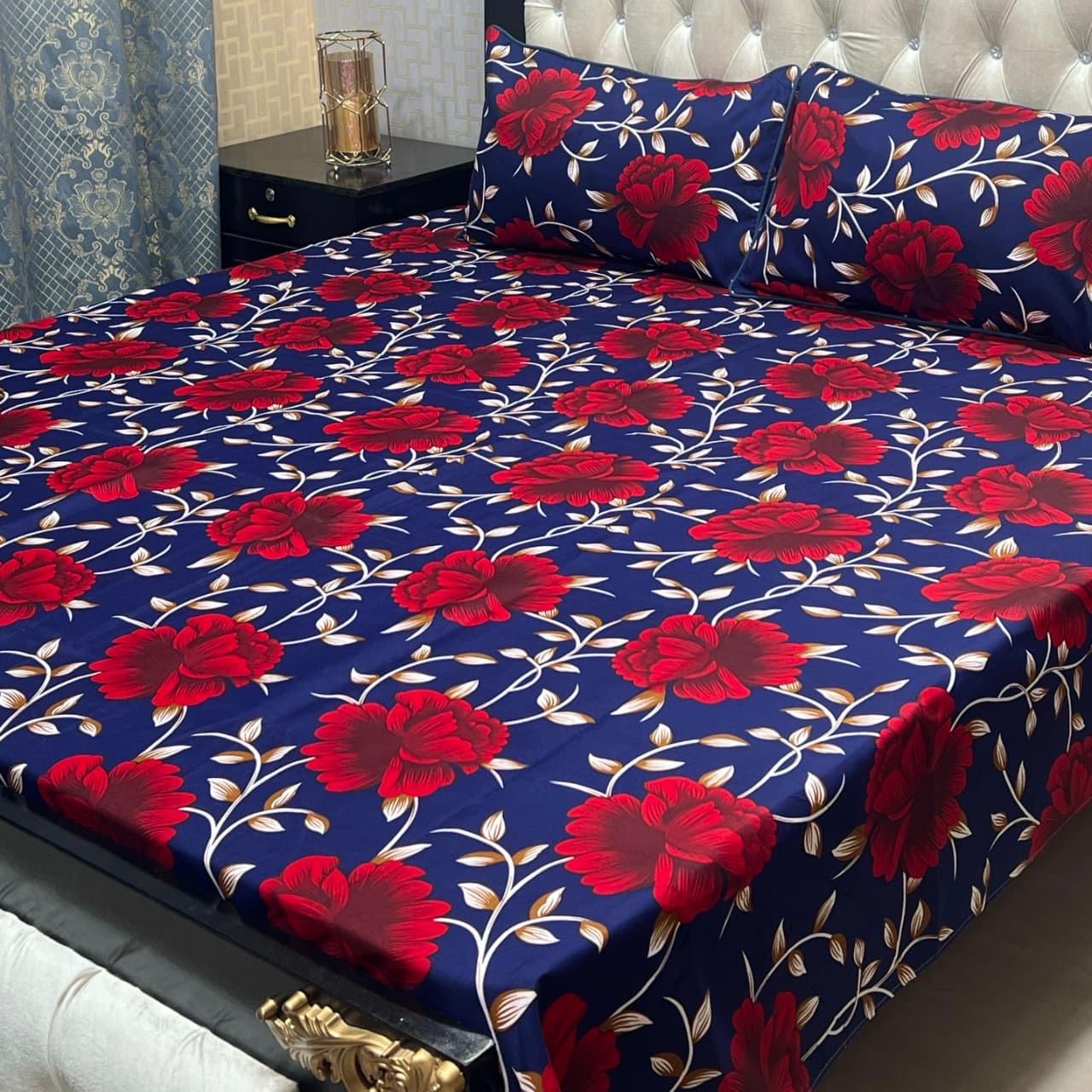 Crystal Cotton Bedsheet Design 070