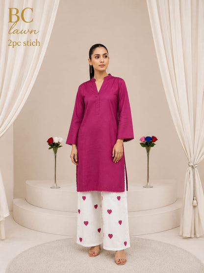Waniya Noor lawn stitch 2PC