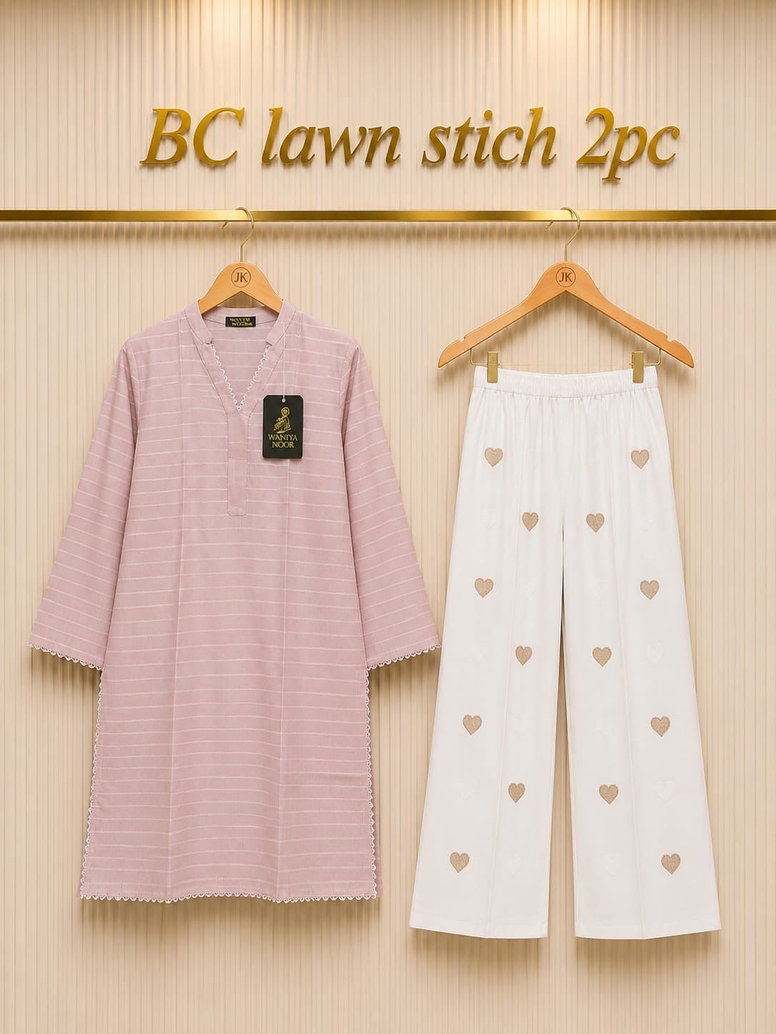 Waniya Noor lawn stitch 2PC