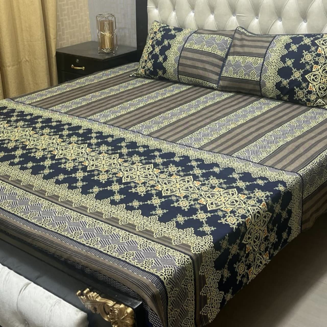 Crystal Cotton Bedsheet Design 099