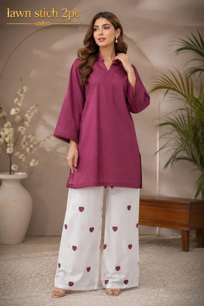 Waniya Noor lawn stitch 2PC