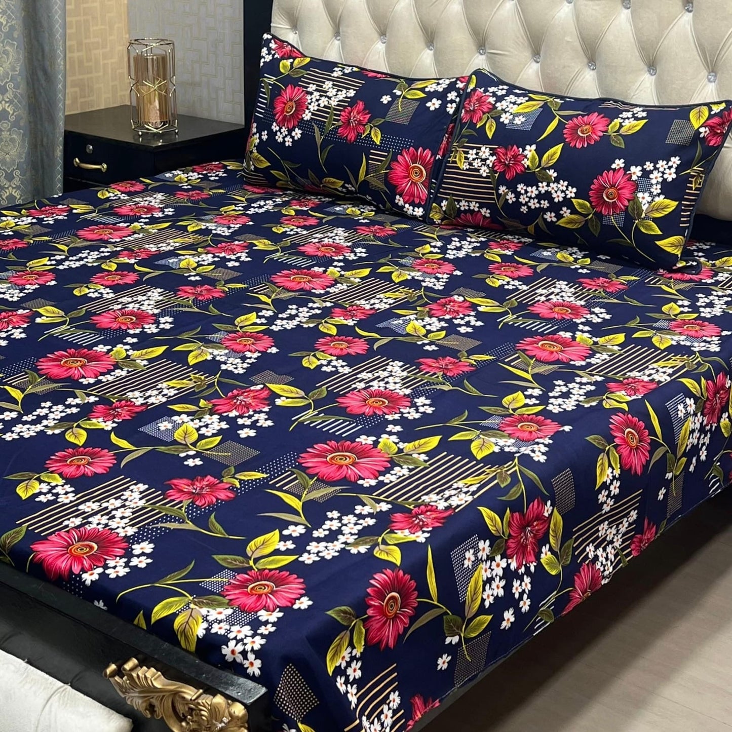 Crystal Cotton Bedsheet Design 103
