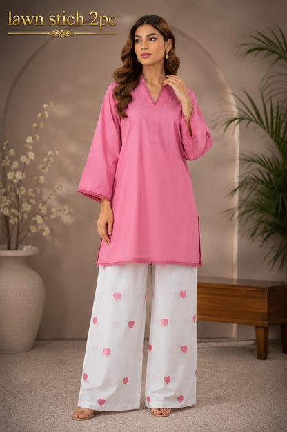 Waniya Noor lawn stitch 2PC