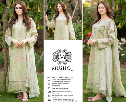 MUSHQ SUMMER LAWN EMBOIDERED 3 PCS COLLECTION 2026