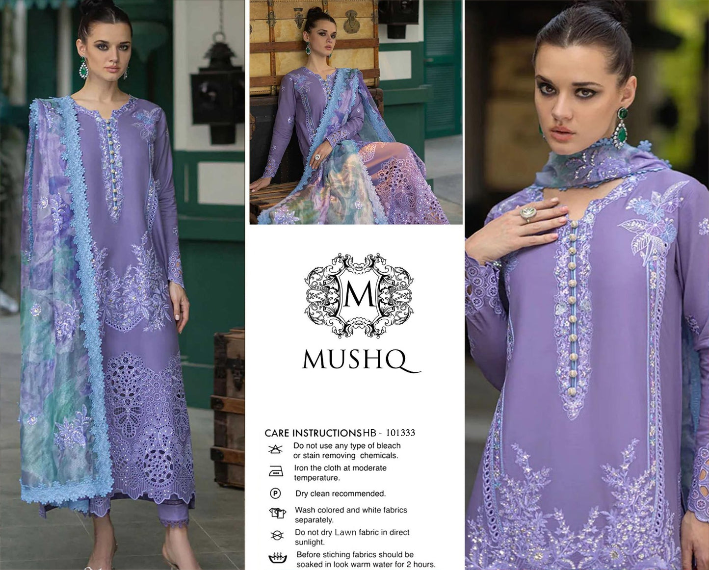 MUSHQ SUMMER LAWN EMBOIDERED 3 PCS COLLECTION 2026