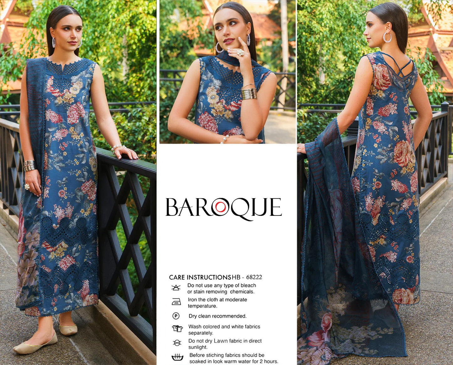 BAROQUE 💯% FINE FABRIC 3 PIECE