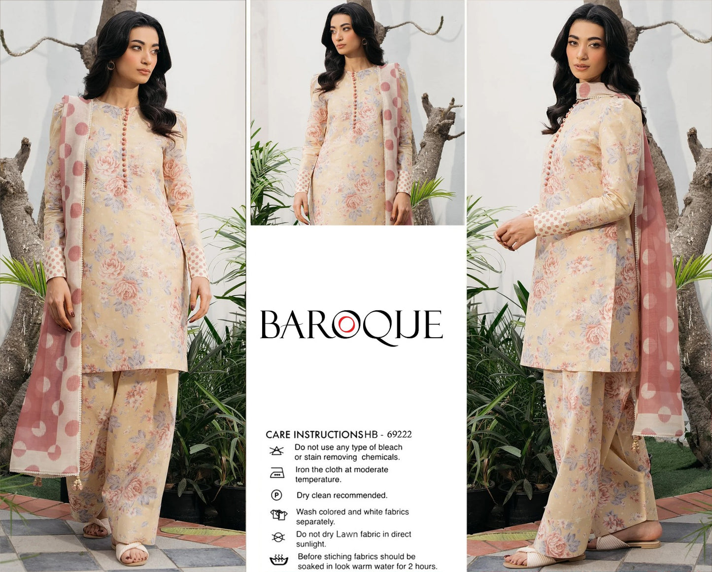 BAROQUE 💯% FINE FABRIC 3 PIECE