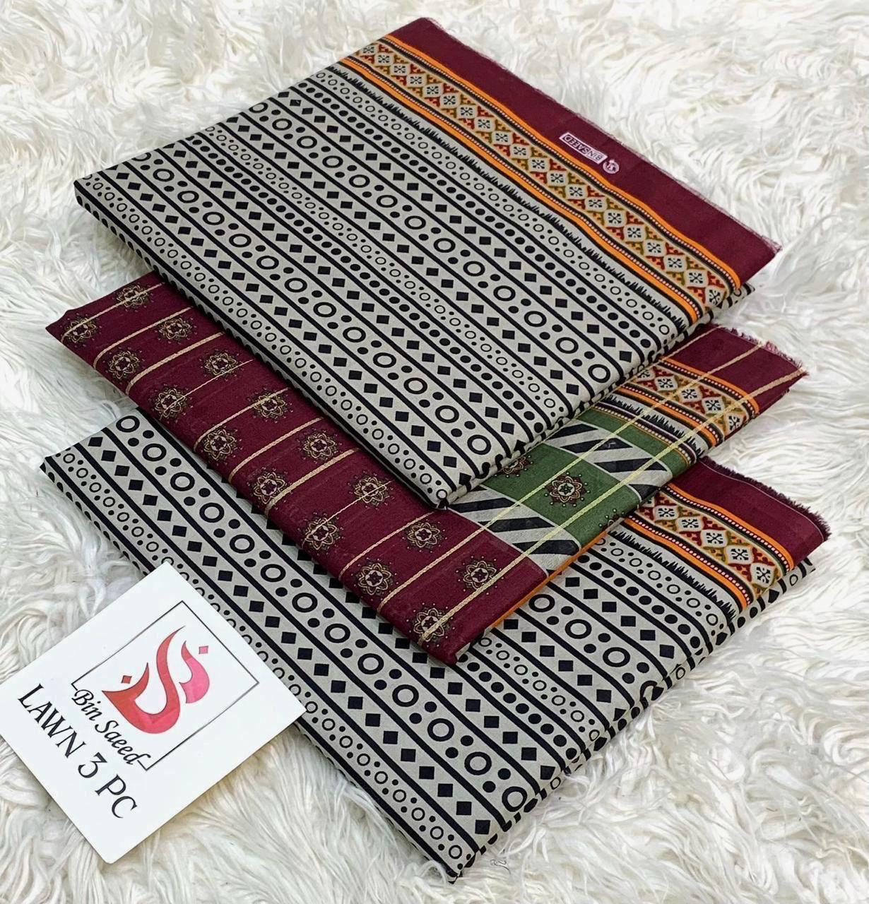 BIN SAEED 3PC LAWN COLLECTION 2026