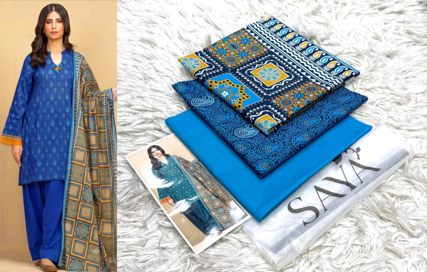 SAYA 💯% FINE FABRIC 3 PIECE