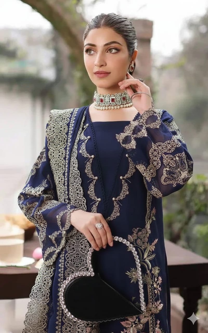 KAHF SUMMER EMBROIDED LAWN 3PC COLLECTION 2026