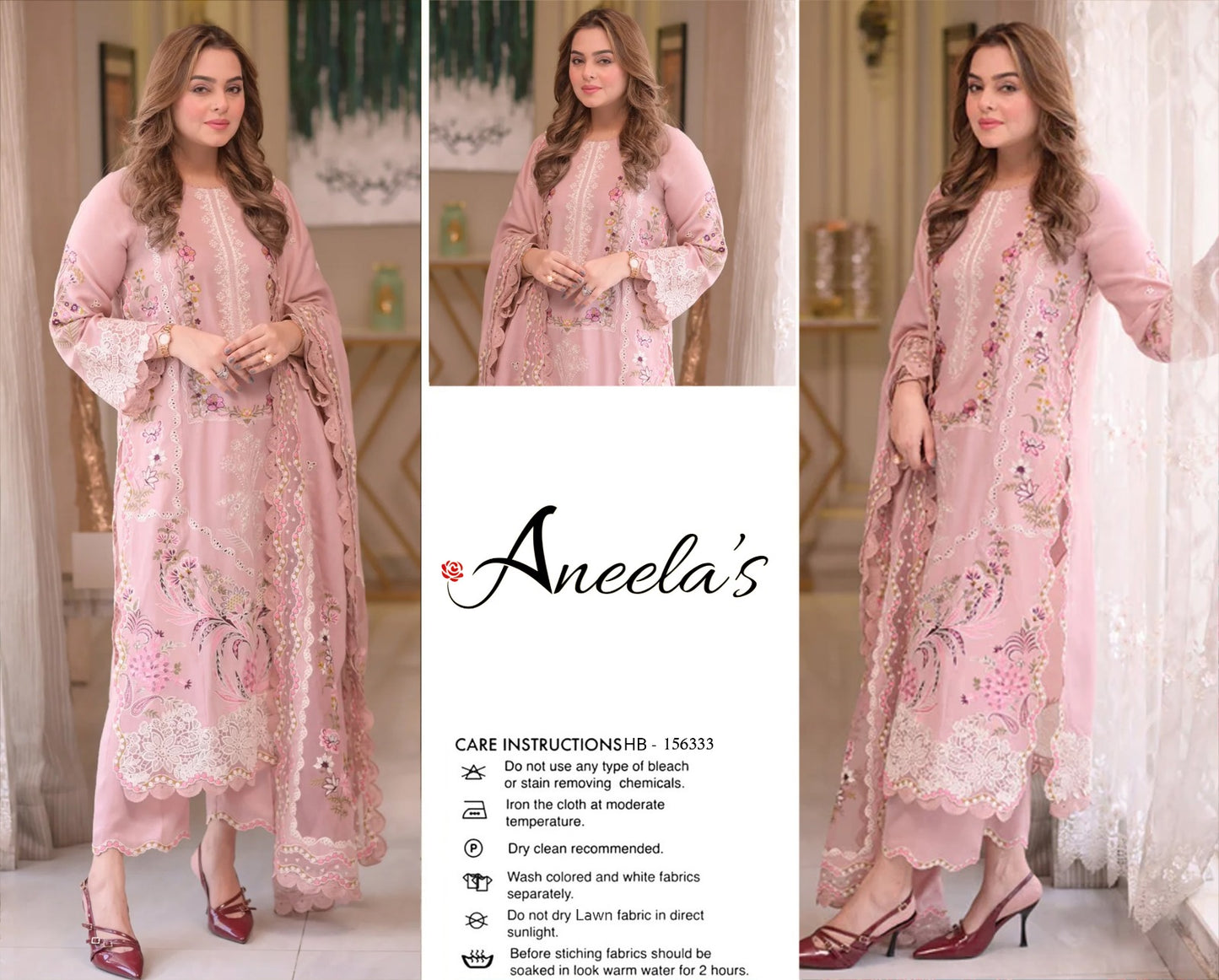 ANEELA'S SUMMER EMBROIDED LAWN 3PC COLLECTION 2026