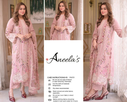 ANEELA'S SUMMER EMBROIDED LAWN 3PC COLLECTION 2026