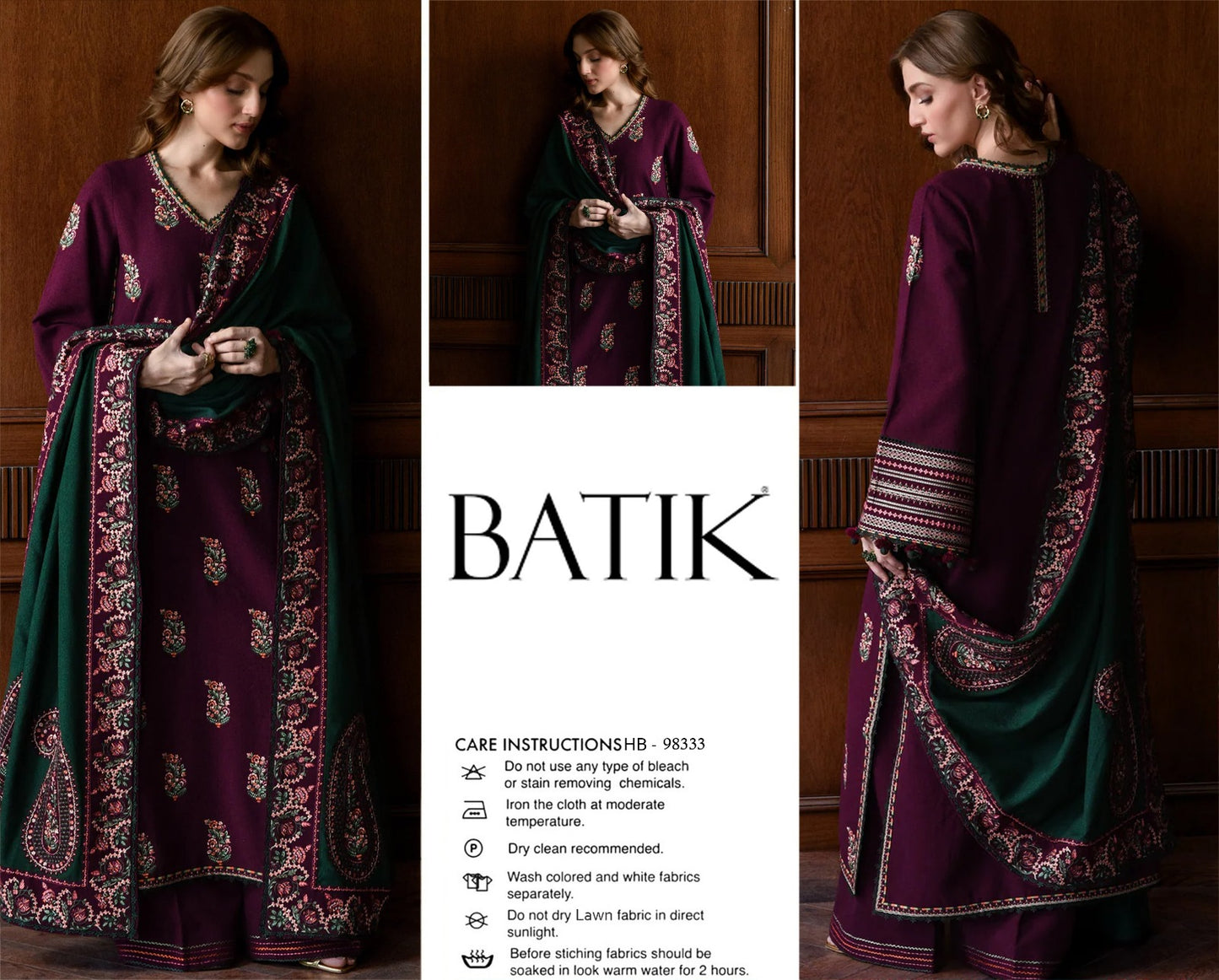 BATIK SUMMER EMBROIDED LAWN 3PC COLLECTION 2026
