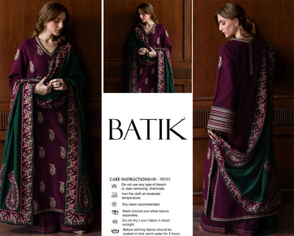 BATIK SUMMER EMBROIDED LAWN 3PC COLLECTION 2026
