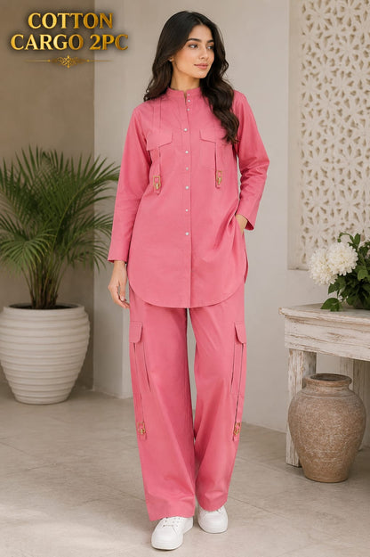 Cotton Cargo Pocket Style 2PC Stitch