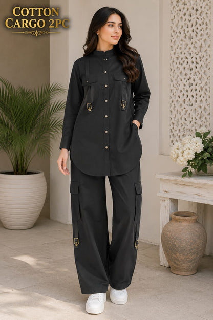Cotton Cargo Pocket Style 2PC Stitch