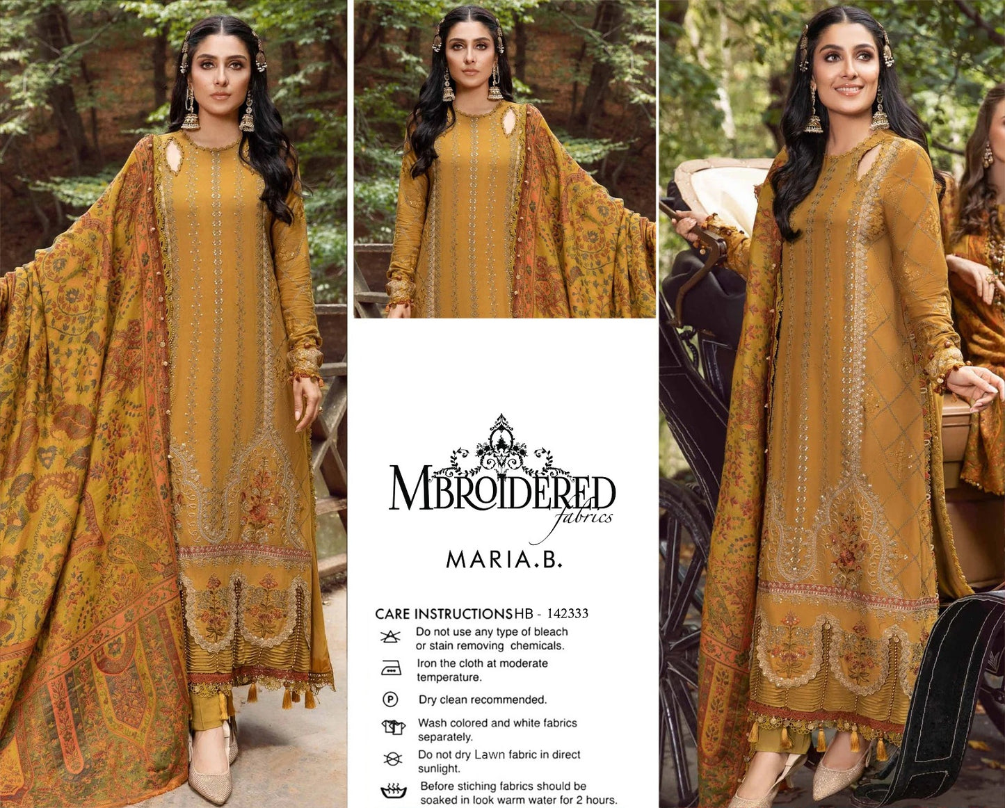 MARIA B SUMMER LAWN EMBOIDERED 3 PCS COLLECTION 2026