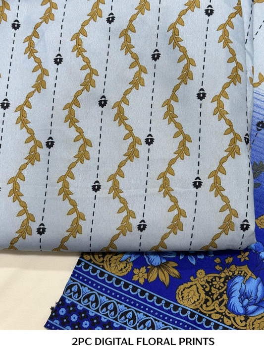 2PC Digital Floral Print
