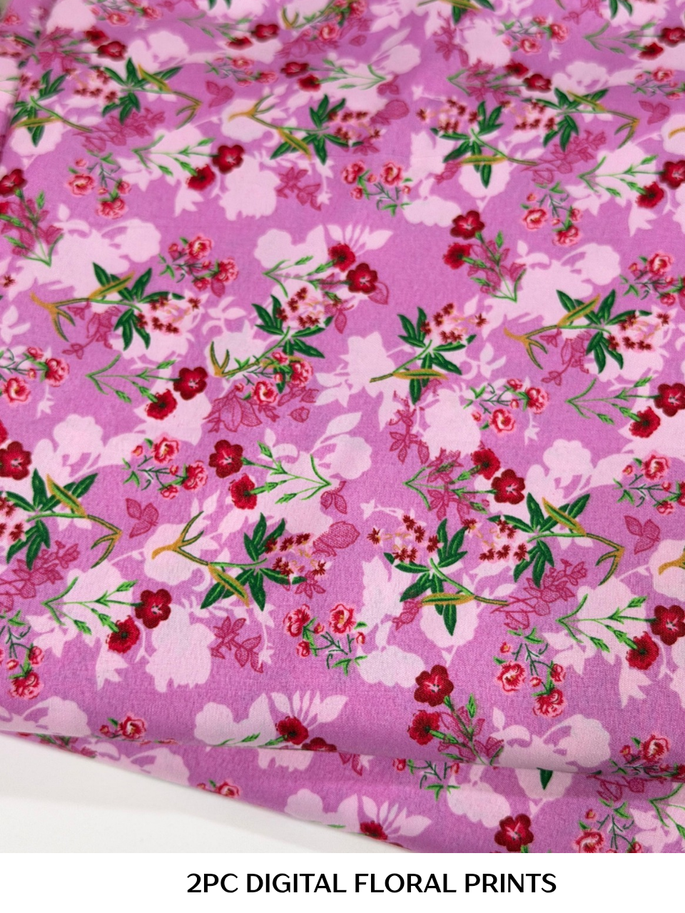 2PC Digital Floral Print