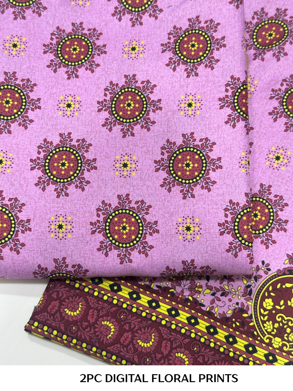 2PC Digital Floral Print