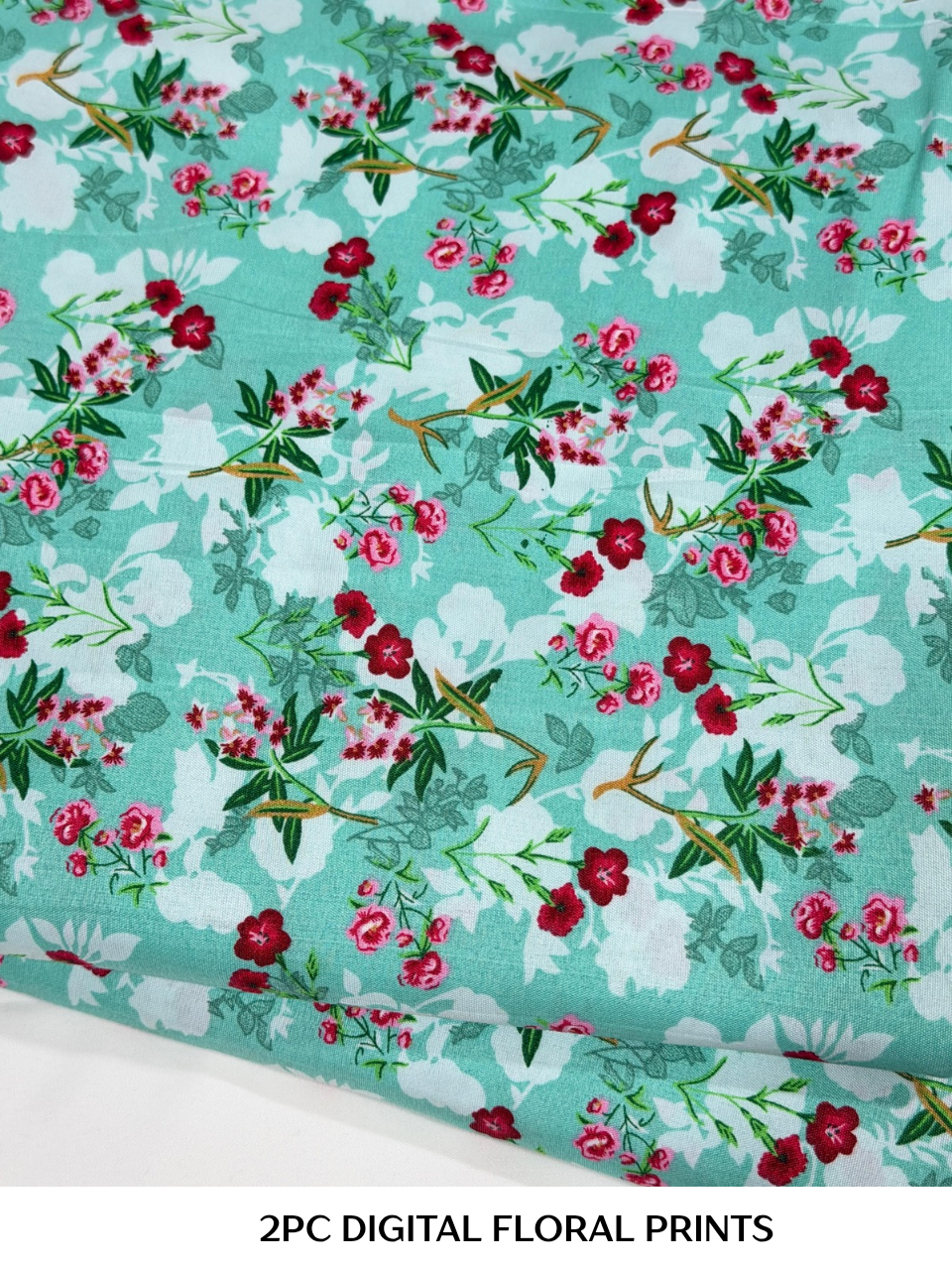 2PC Digital Floral Print