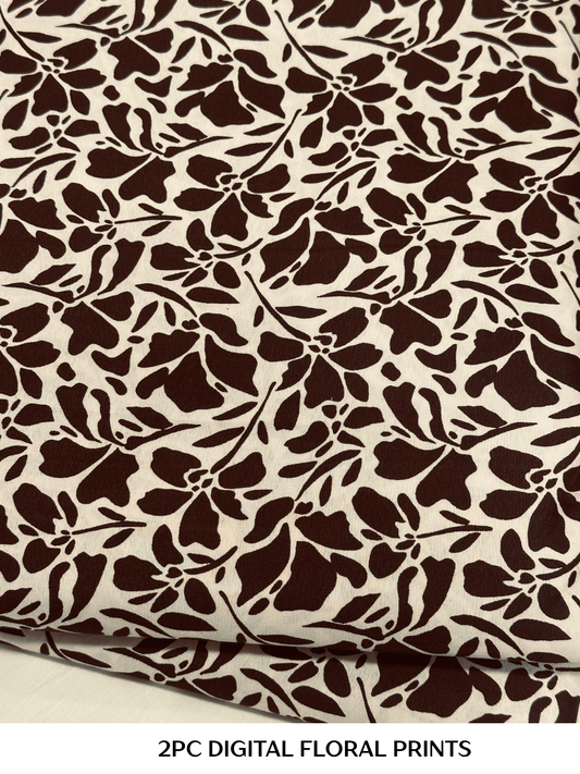 2PC Digital Floral Print