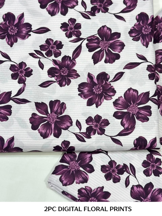 2PC Digital Floral Print