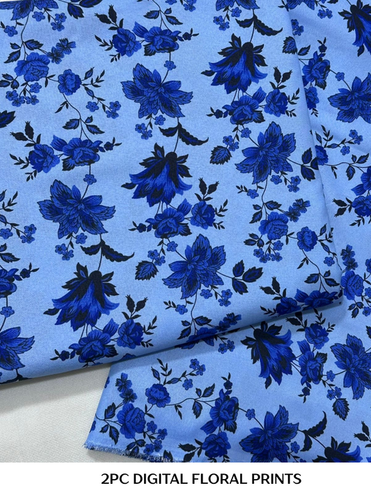2PC Digital Floral Print