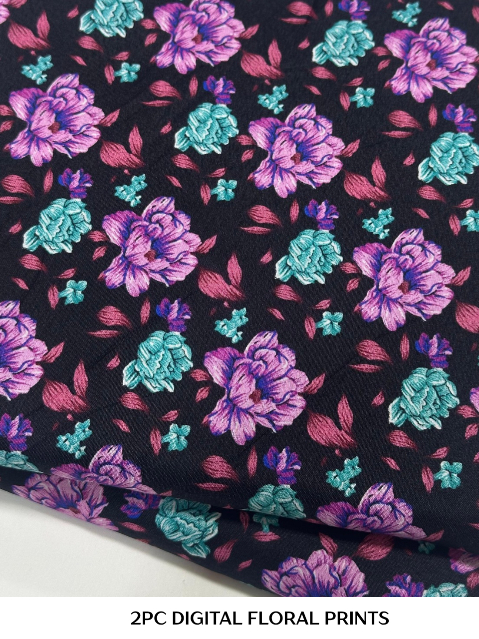 2PC Digital Floral Print