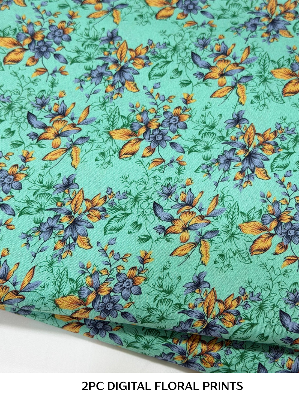 2PC Digital Floral Print