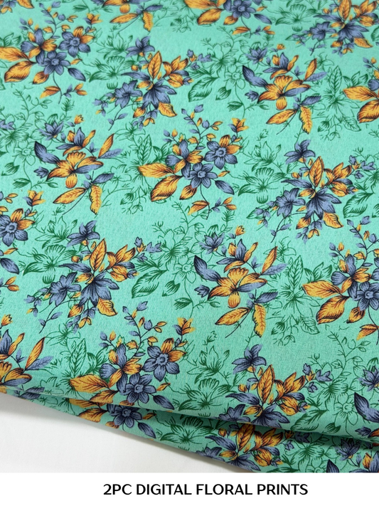2PC Digital Floral Print