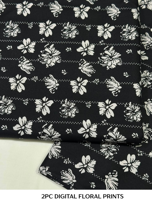 2PC Digital Floral Print